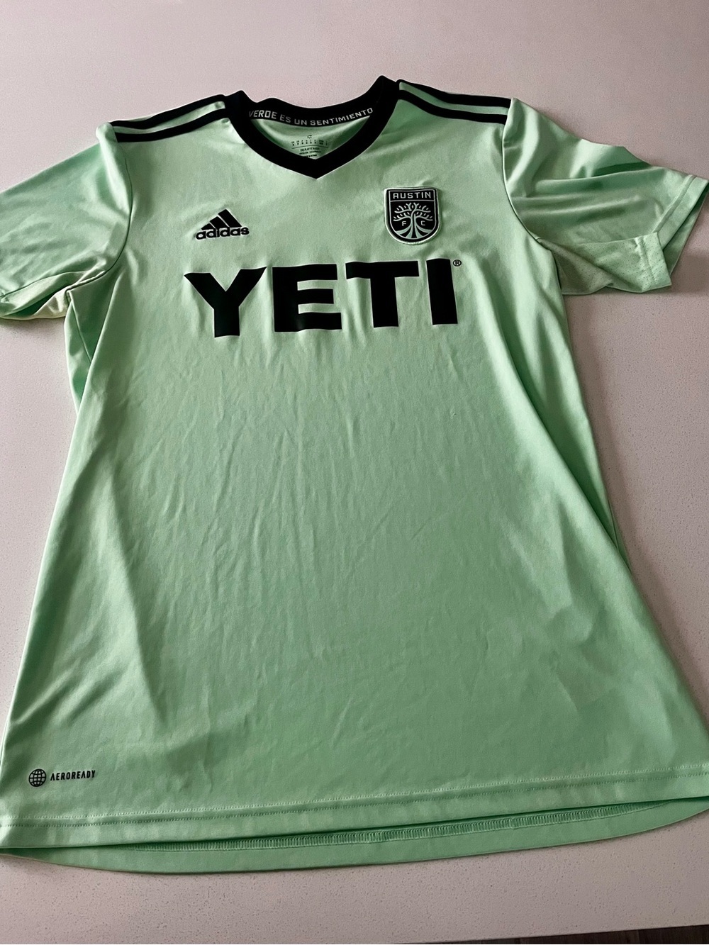 Adidas Austin FC YETI MLS Soccer Jersey Adult Medium Green AEROREADY